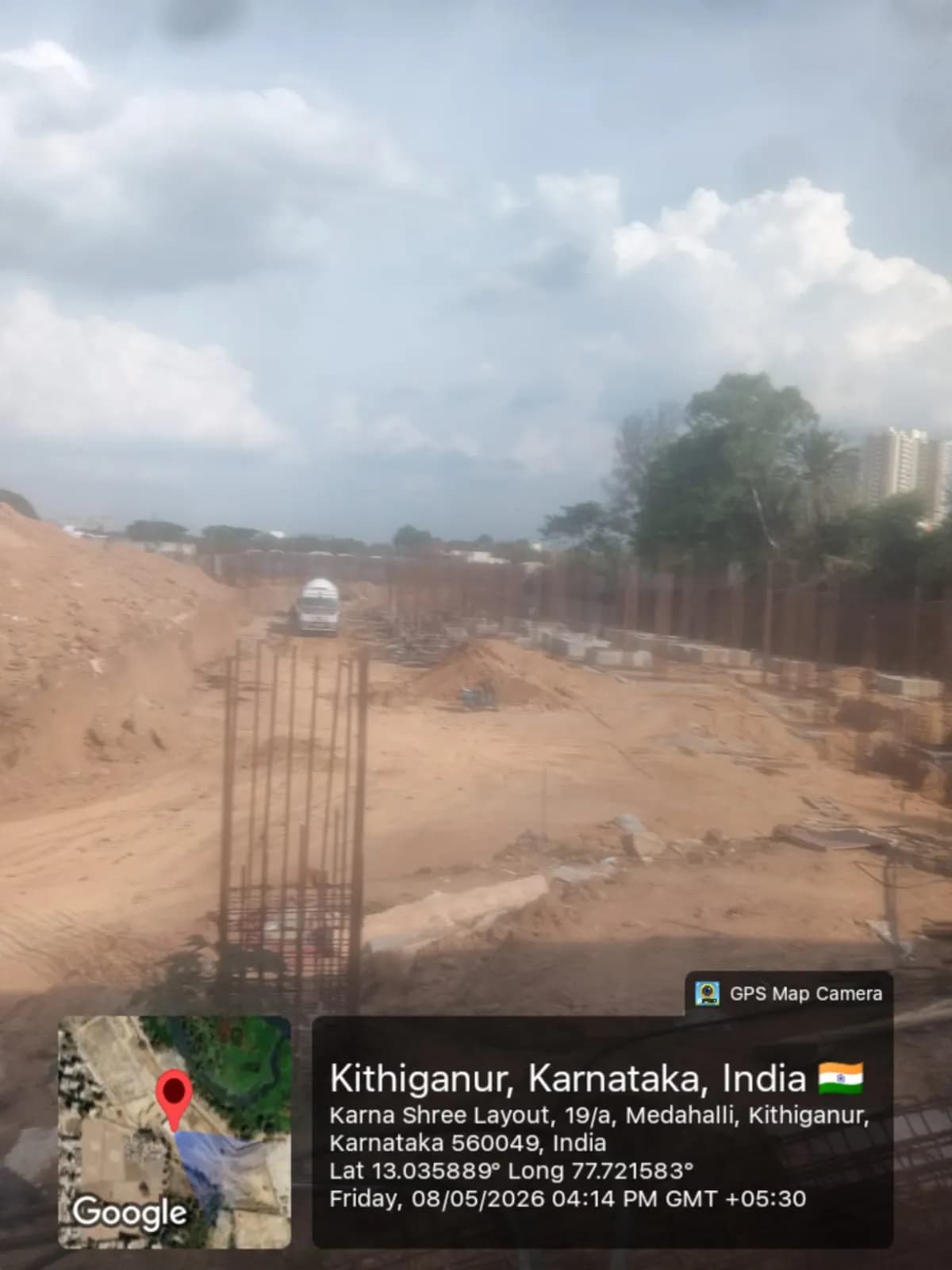 Mahaveer Crest: Site photo filed with Karnataka RERA