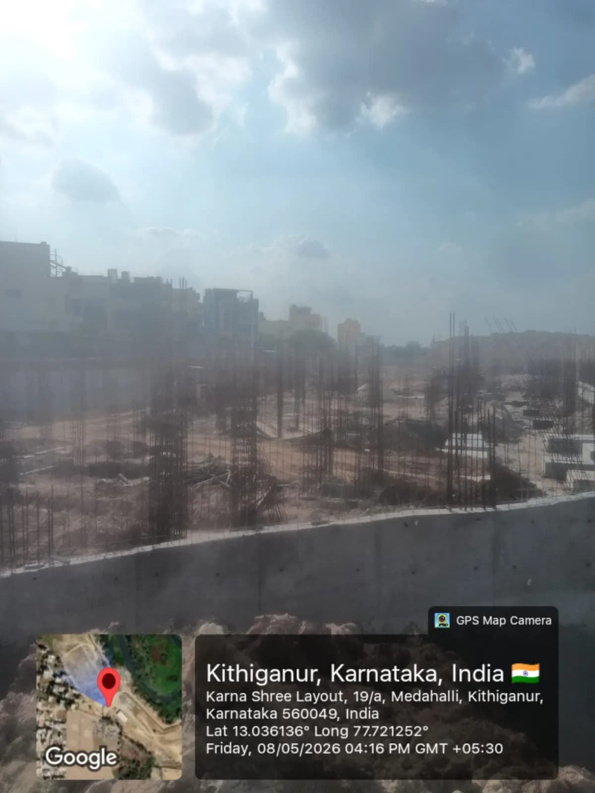 Mahaveer Crest: Site photo filed with Karnataka RERA