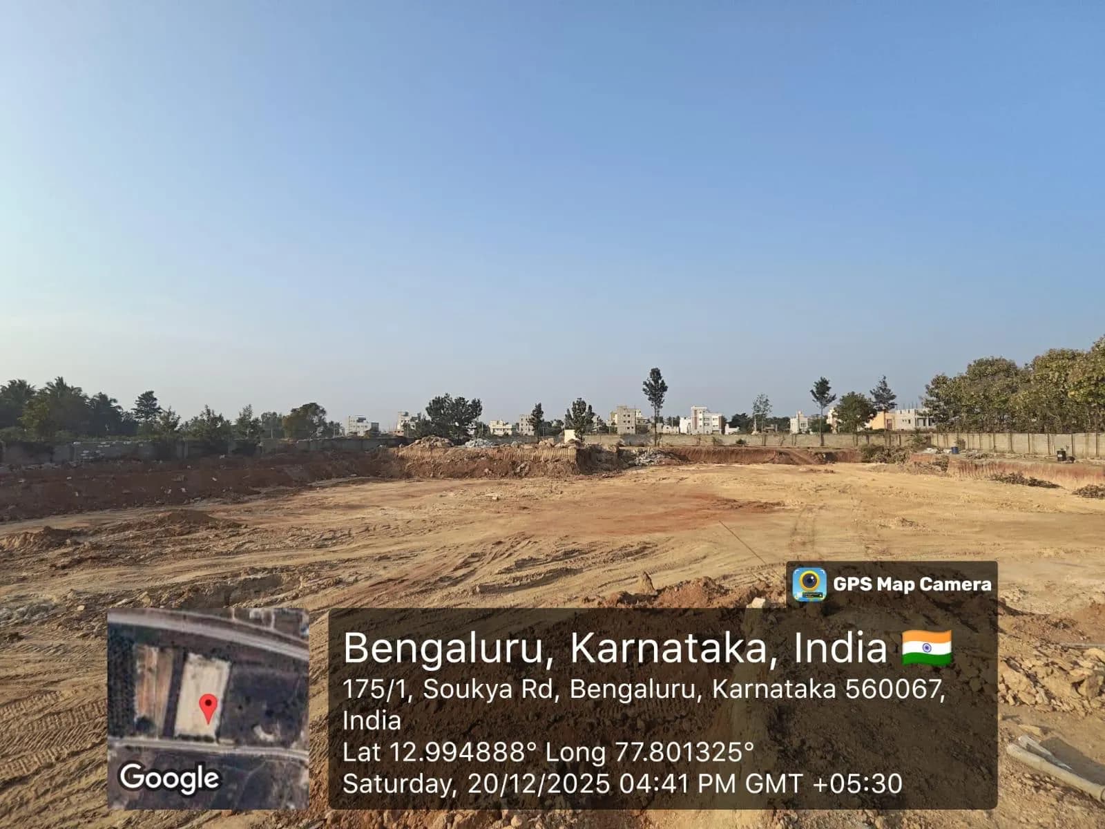 Sanjeevini Heliconia: Site photo filed with Karnataka RERA