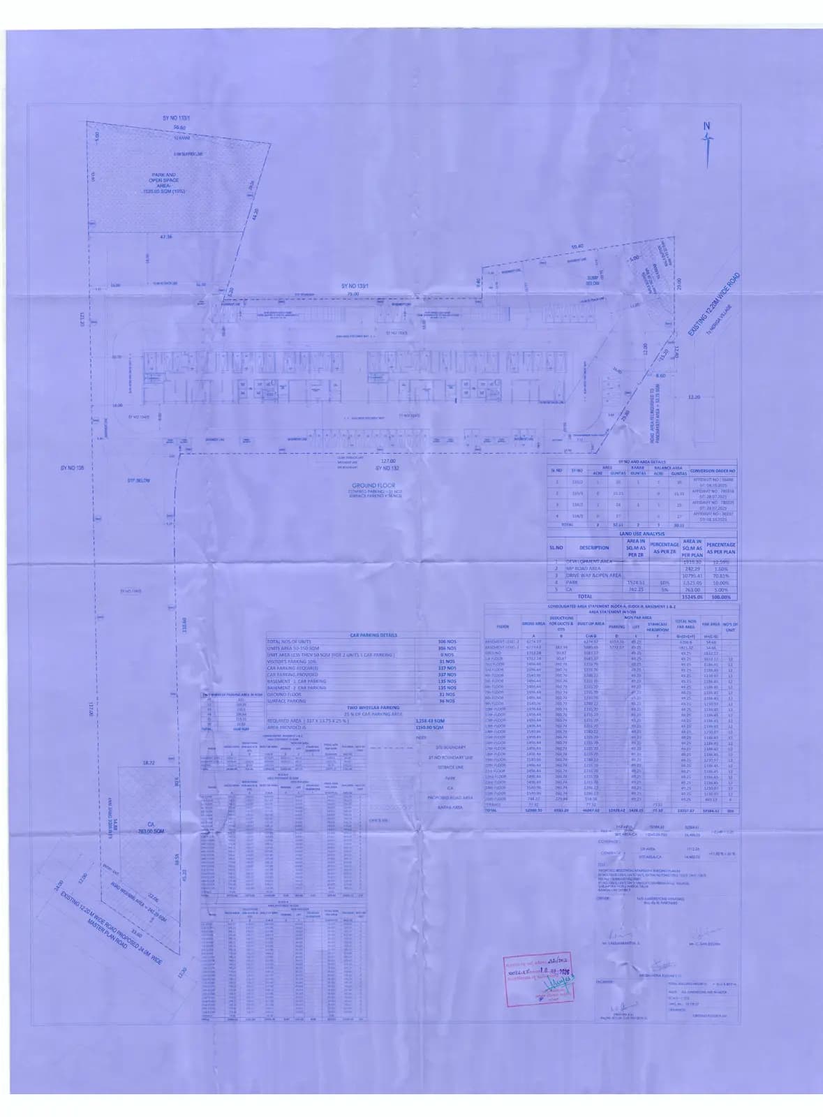 Amberstone Vectra: 5 Ground Floor Plan (filed with Karnataka RERA)