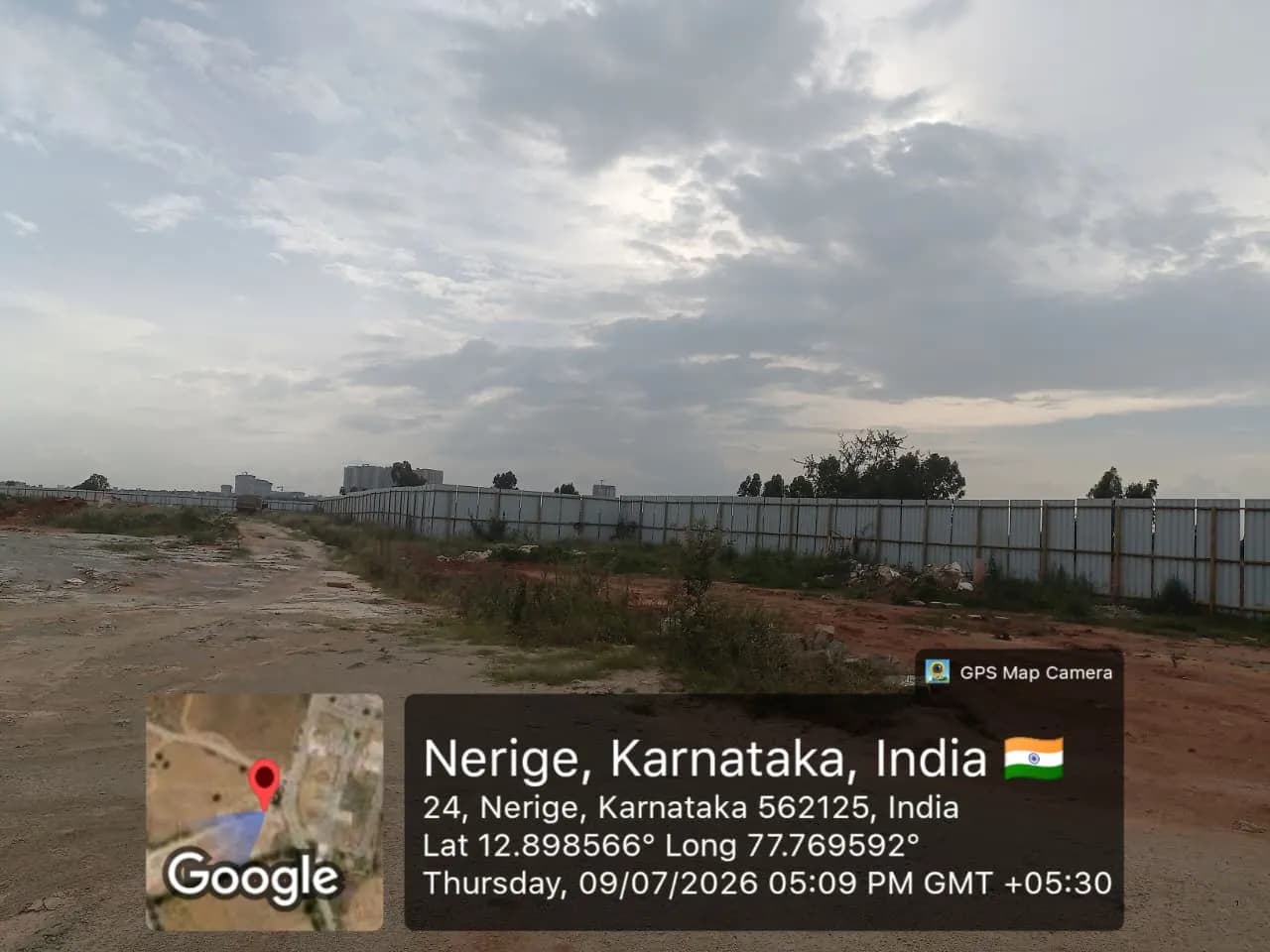 Amberstone Vectra: Site photo filed with Karnataka RERA