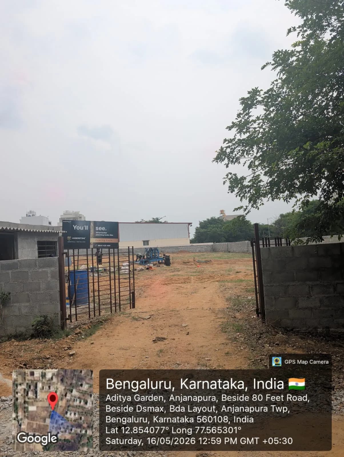The Ninth By Amberstone: Site photo filed with Karnataka RERA