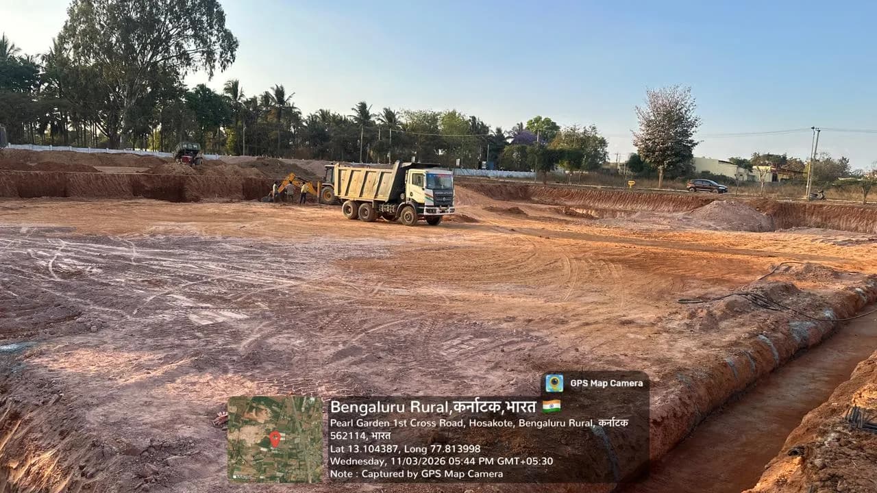Jai Skyway: Site photo filed with Karnataka RERA