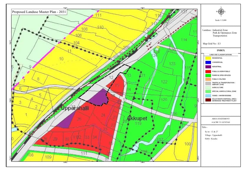 Aarohana Adira: CDP Map Demarcation.pdf (filed with Karnataka RERA)