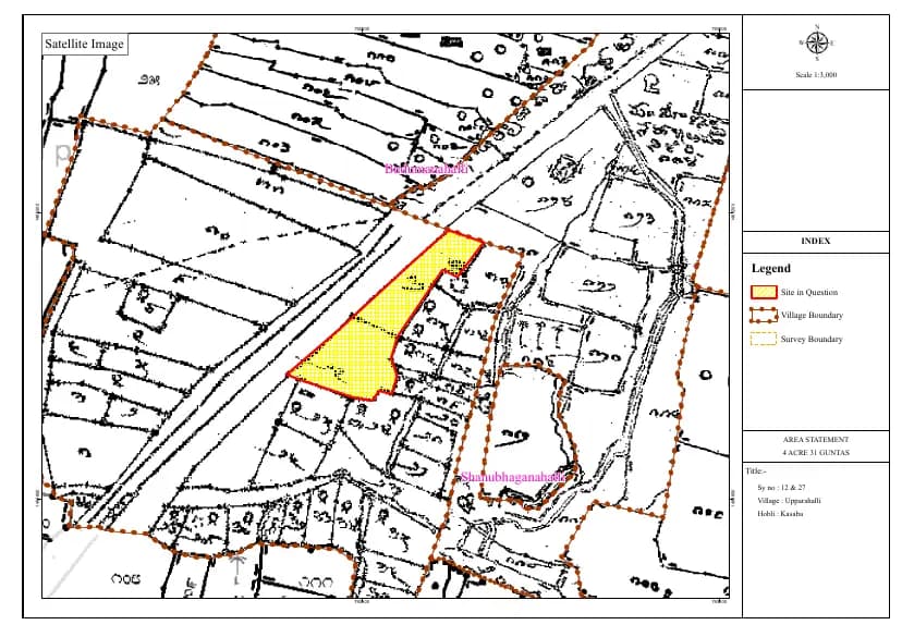 Aarohana Adira: Village Map Demarcation.pdf (filed with Karnataka RERA)
