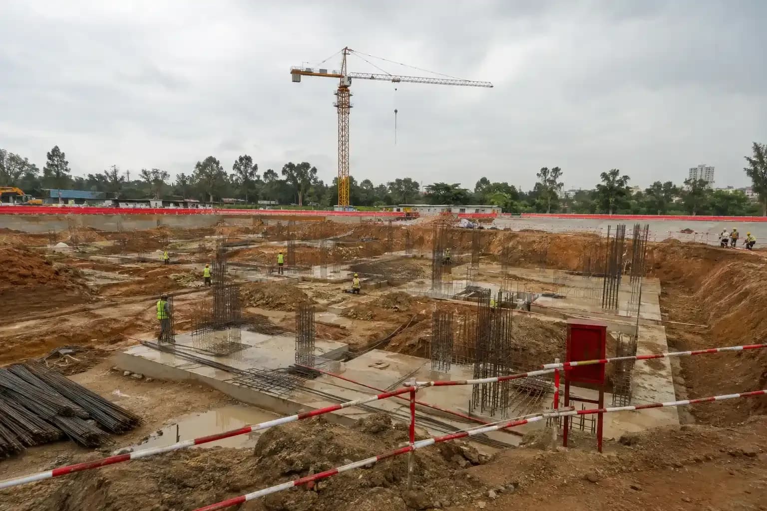 Abhee City Urban Glenn: Phase 1 foundation construction progress