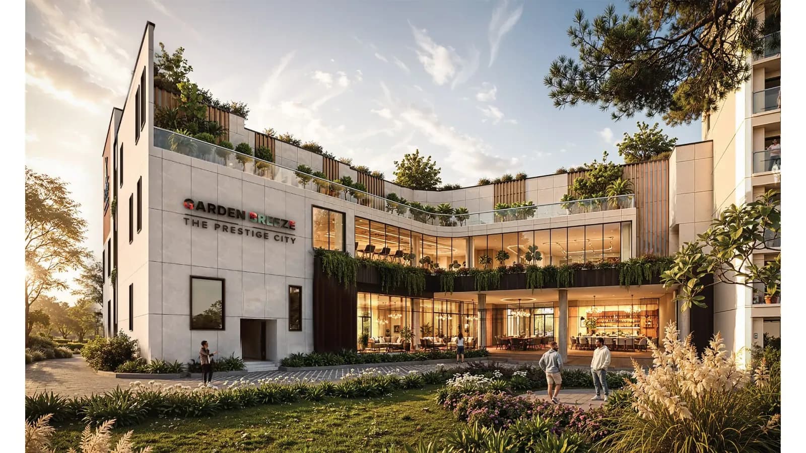 Garden Breeze @ The Prestige City: Garden Breeze residential community exterior view (artist’s impression)