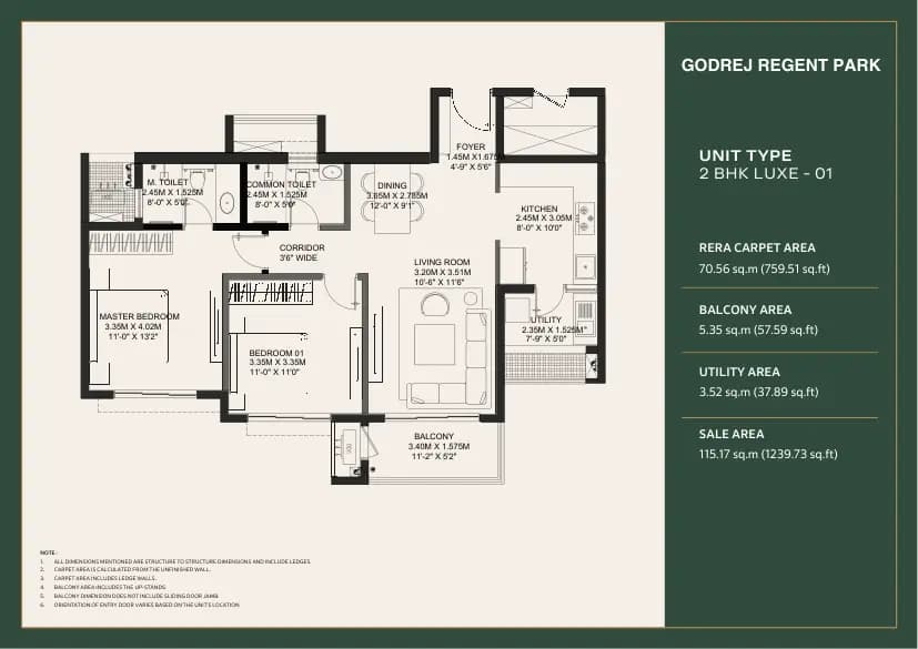 Godrej Regent Park: Brochure, page 4 (filed with Karnataka RERA)