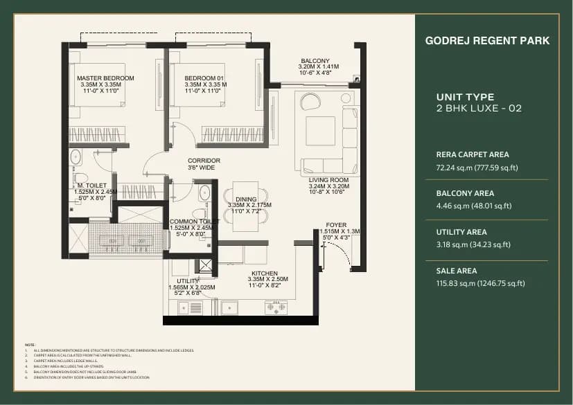 Godrej Regent Park: Brochure, page 5 (filed with Karnataka RERA)
