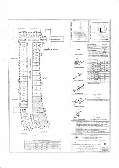 Sunshine Green: Approved Layout Plan/Demarcation Plan (filed with Karnataka RERA)