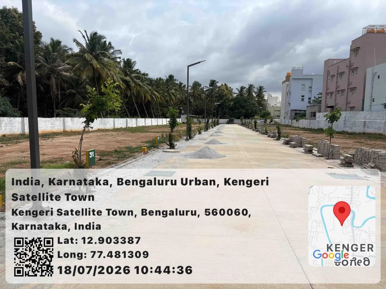 Sunshine Green: Site photo filed with Karnataka RERA
