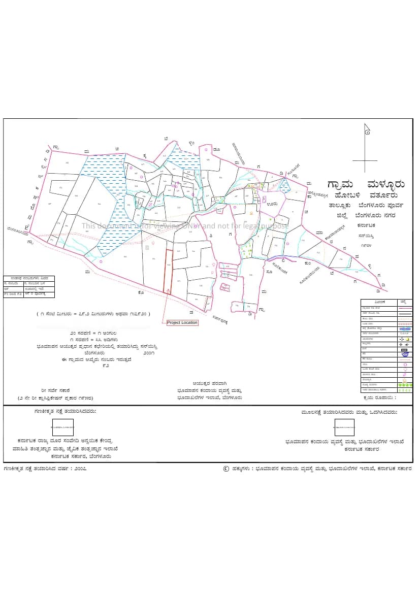 Arvind Sylva: Village Map Demarcation.pdf (filed with Karnataka RERA)