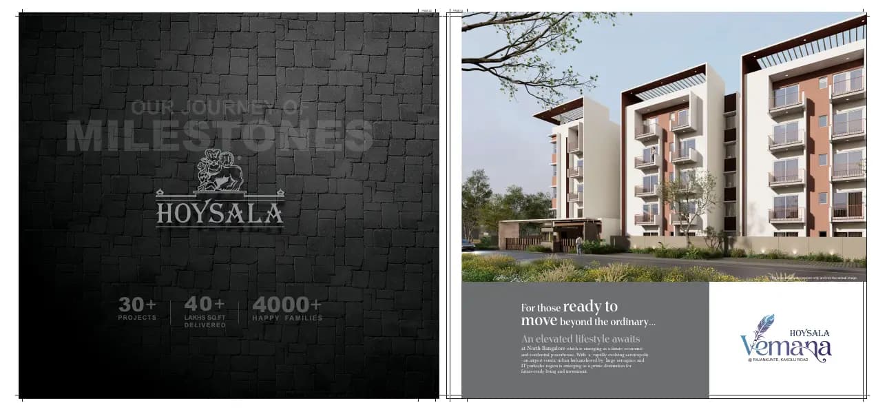 Hoysala Vemana: BROCHURE, page 2 (filed with Karnataka RERA)