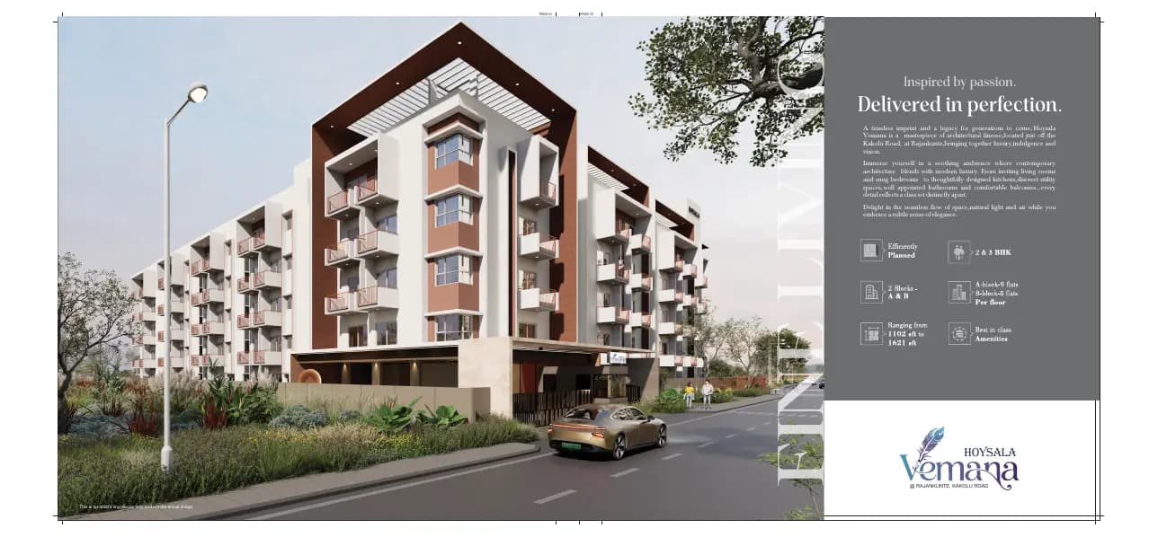 Hoysala Vemana: BROCHURE, page 3 (filed with Karnataka RERA)