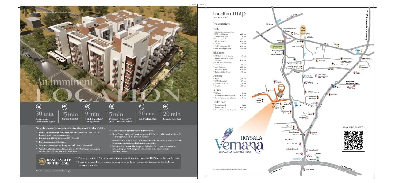 Hoysala Vemana: BROCHURE, page 8 (filed with Karnataka RERA)