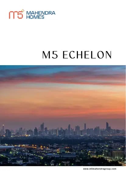 M5 Echelon: 18 Brochure, page 1 (filed with Karnataka RERA)