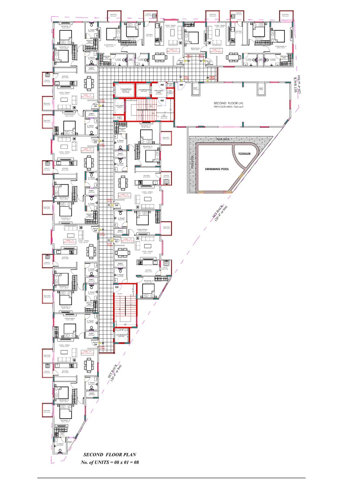 T G Aura: SECOND FLOOR PLAN.pdf (filed with Karnataka RERA)