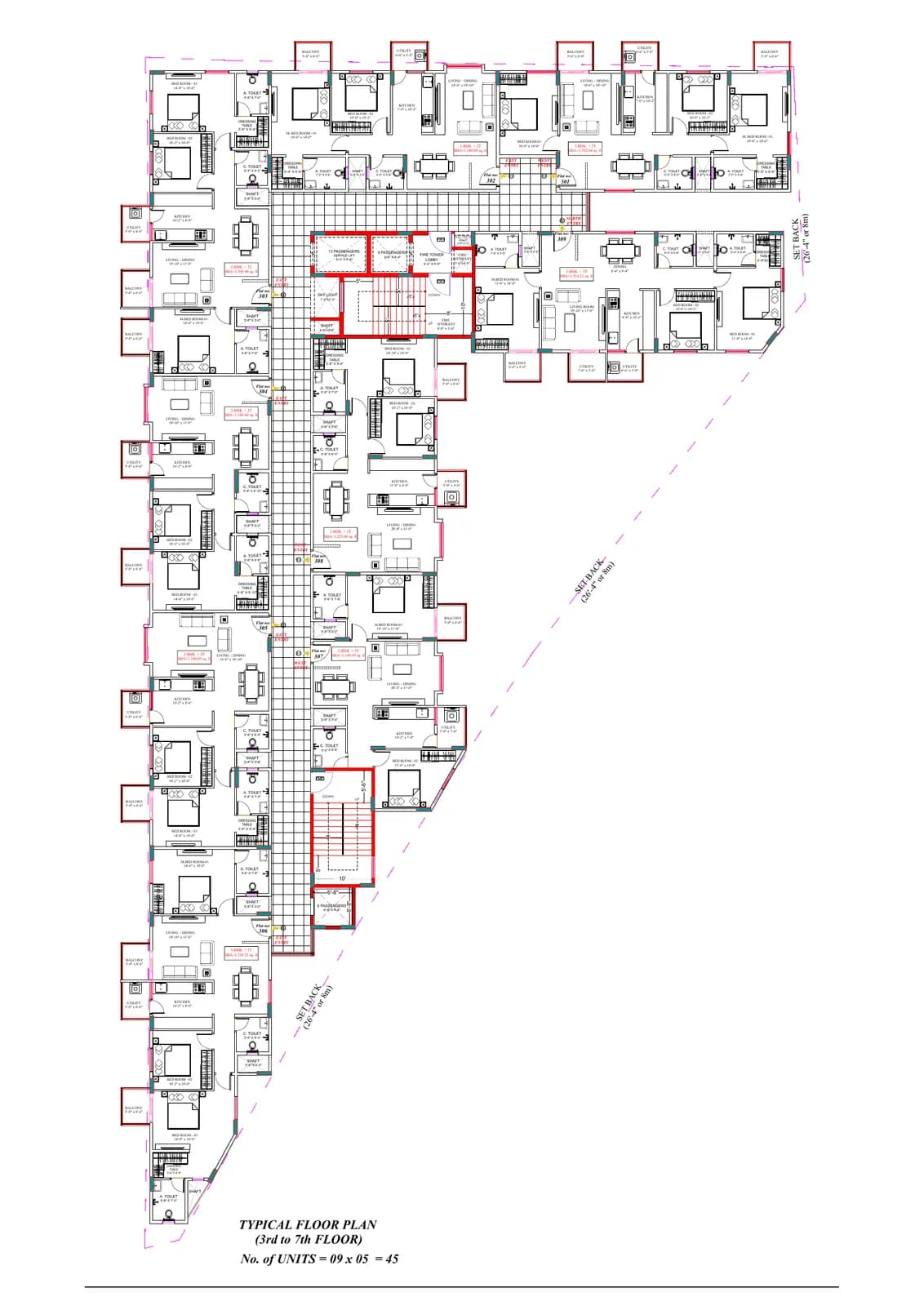 T G Aura: TYPICAL FLOOR PLAN.pdf (filed with Karnataka RERA)