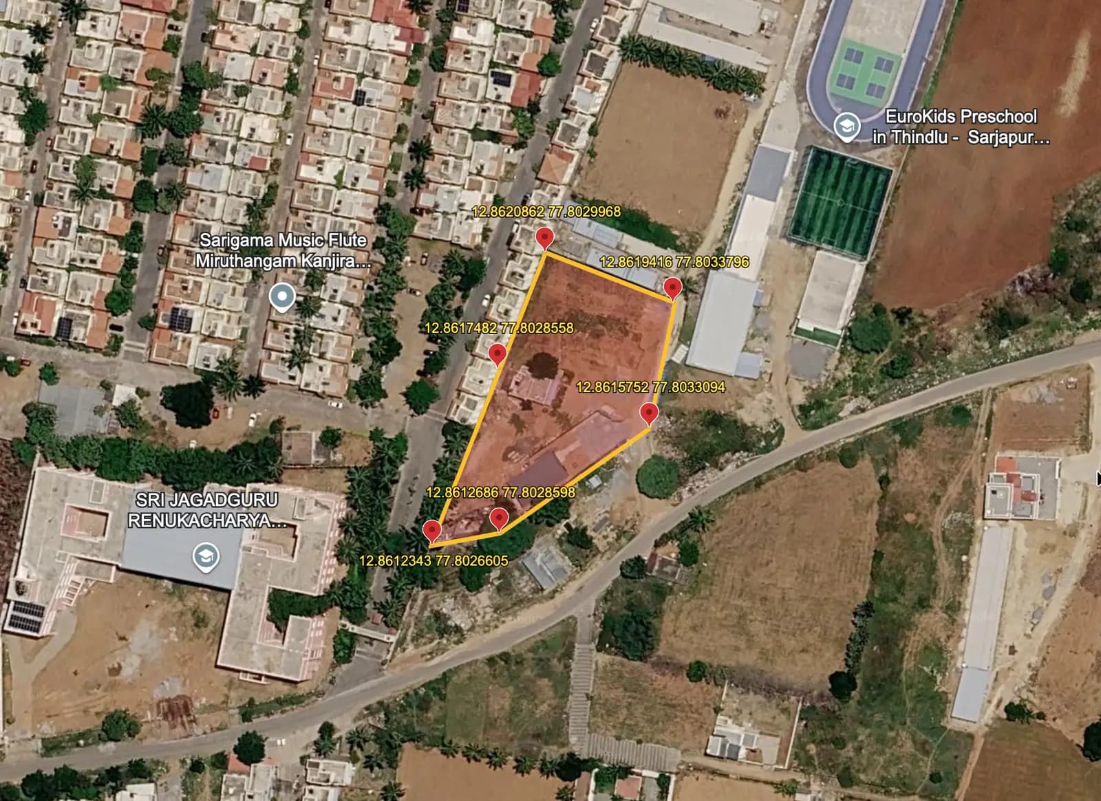 T G Aura: LOCATION AND DEMARCATION.png (filed with Karnataka RERA)