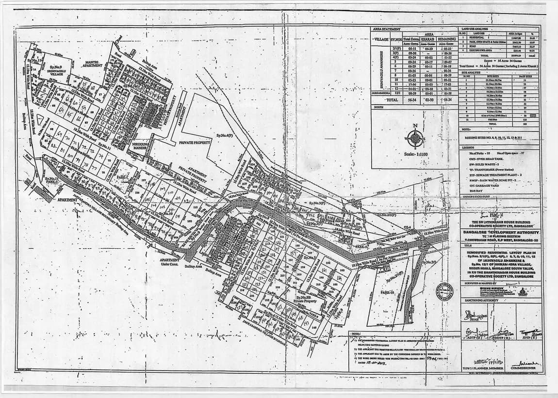 Belvoir: OLD LAYOUT PLAN.pdf (filed with Karnataka RERA)