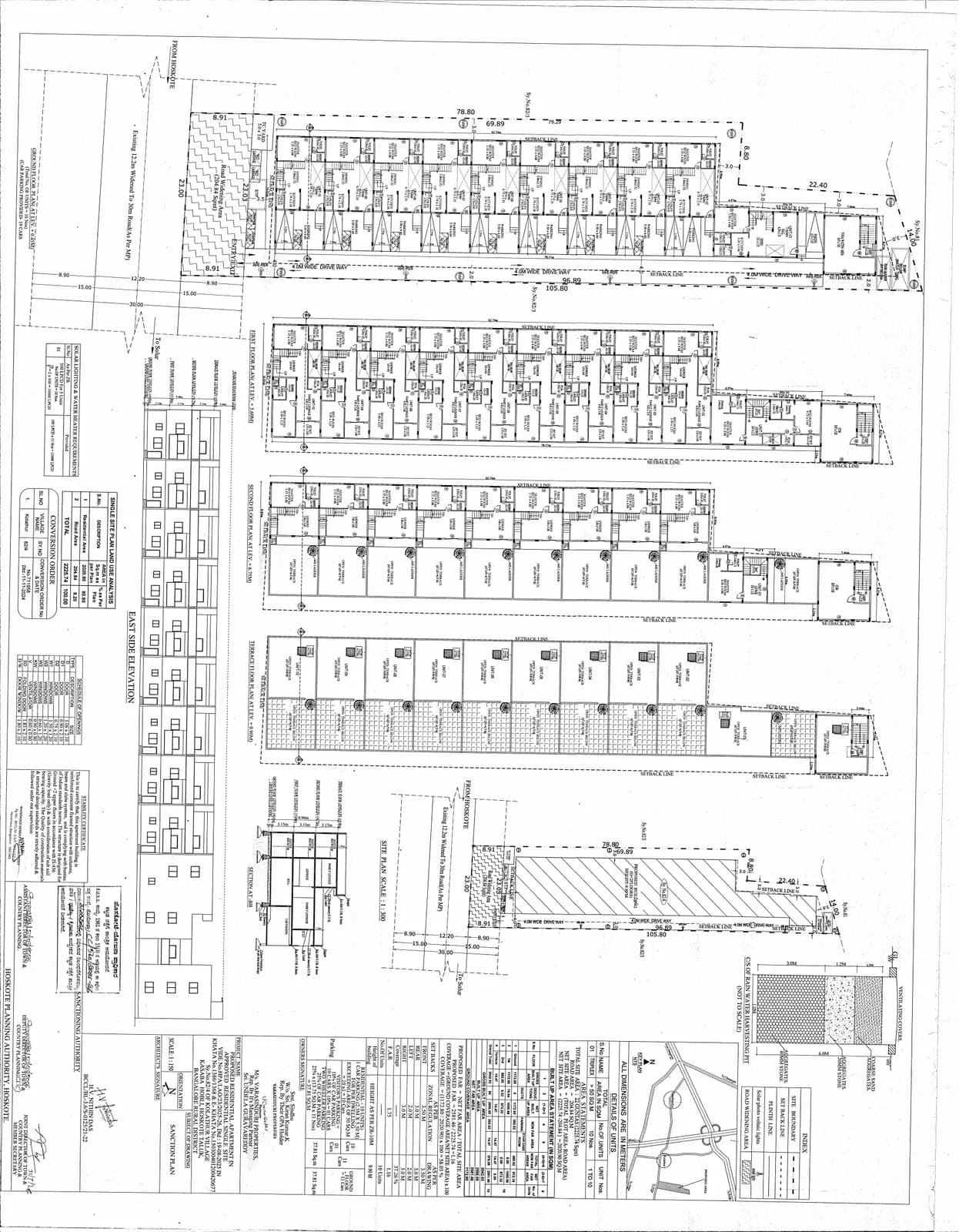 Serene Villas: Building Plan (filed with Karnataka RERA)