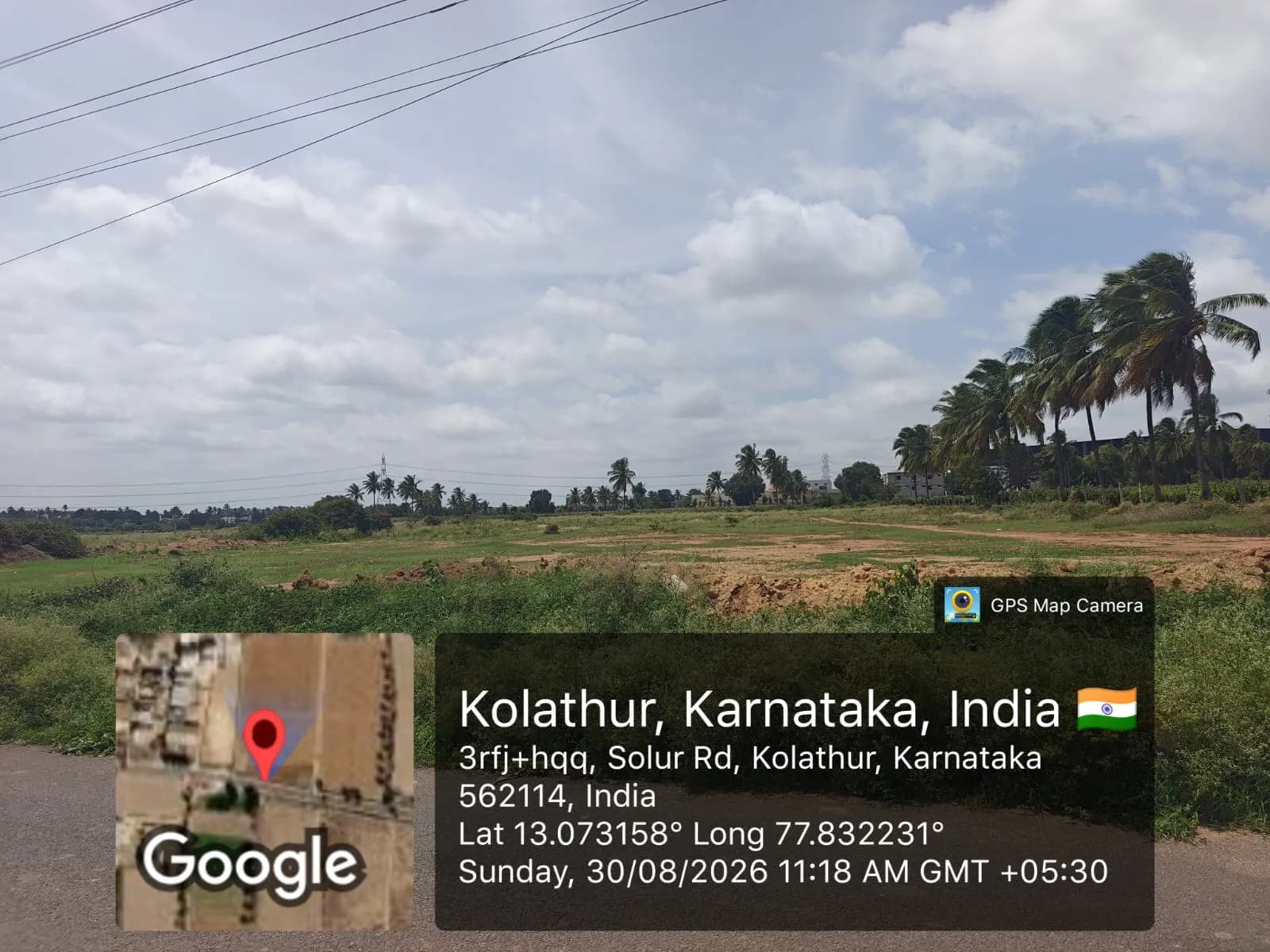Serene Villas: Site photo filed with Karnataka RERA
