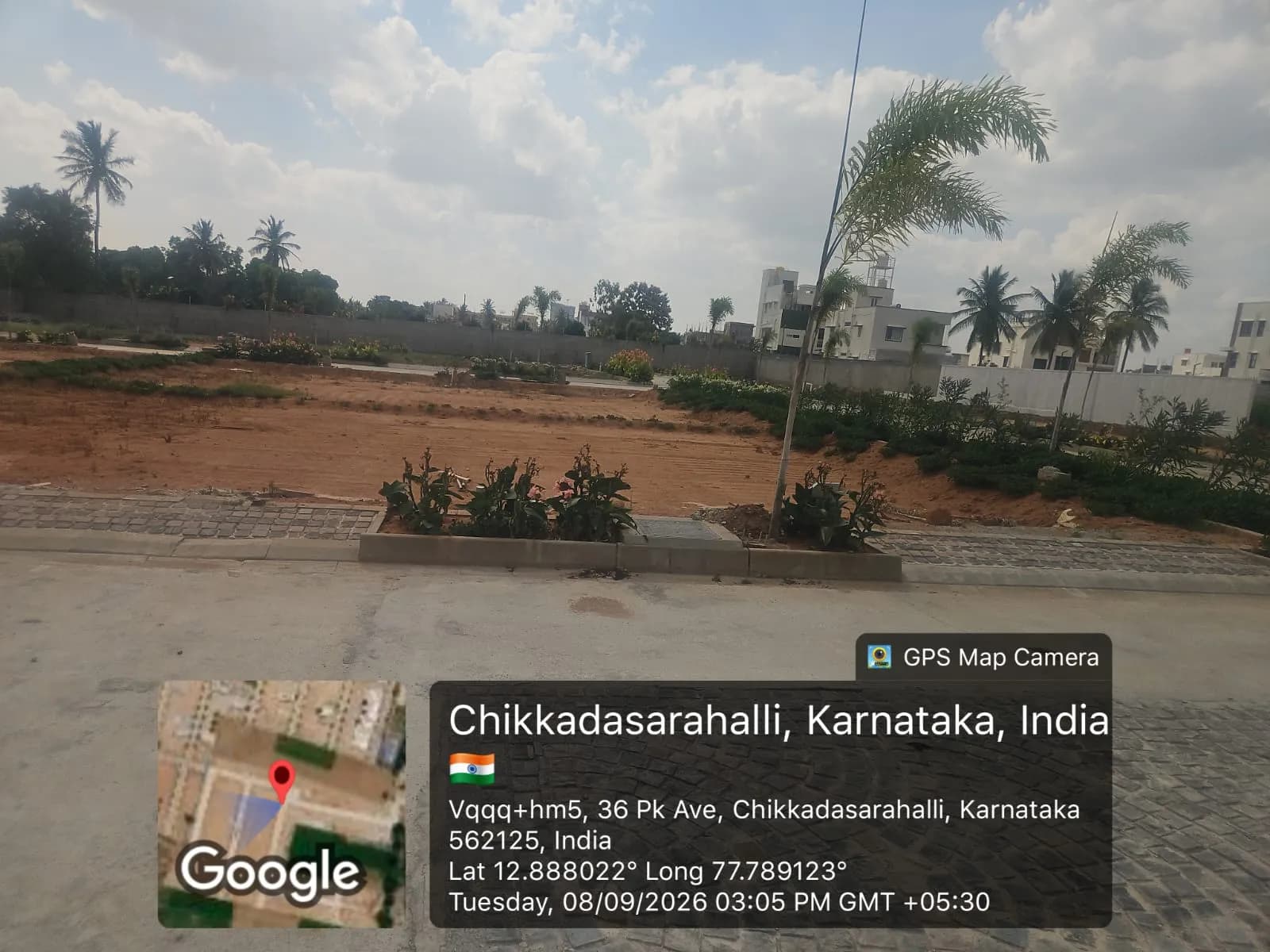 Aditri Tulips: Site photo filed with Karnataka RERA