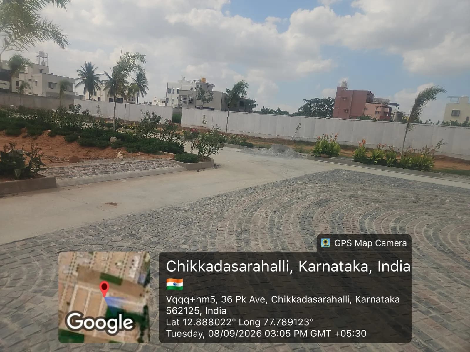Aditri Tulips: Site photo filed with Karnataka RERA