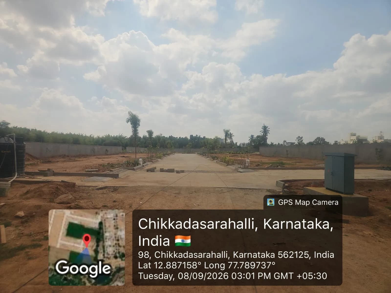 Aditri Tulips: Site photo filed with Karnataka RERA
