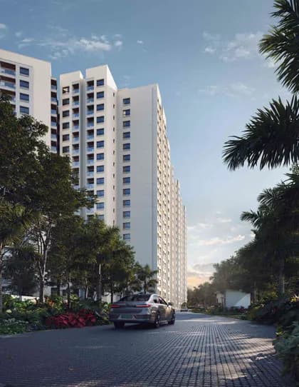 Maithri Springwoods: Residential complex exterior with green spaces (artist’s impression)