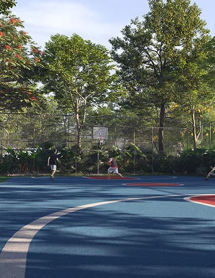 Maithri Springwoods: Full-sized basketball court facility