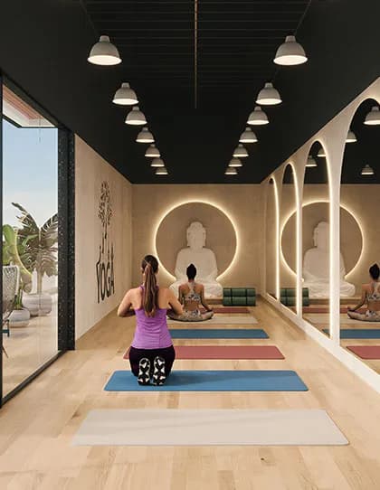 Maithri Springwoods: Yoga deck outdoor meditation space (artist’s impression)