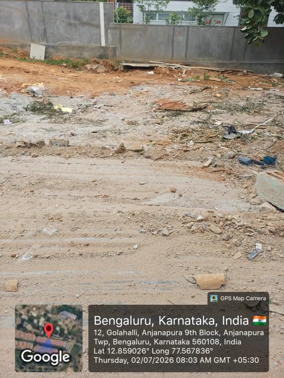Anand Somu Aspire: Site photo filed with Karnataka RERA