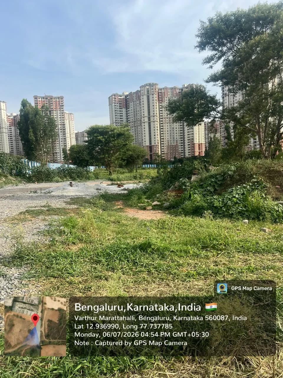 Disha Pursuit of Radiance: Site photo filed with Karnataka RERA