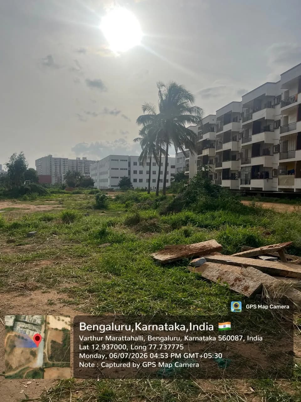 Disha Pursuit of Radiance: Site photo filed with Karnataka RERA