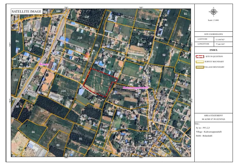 HPR Shades Of Green: Google Map Demarcation.pdf (filed with Karnataka RERA)