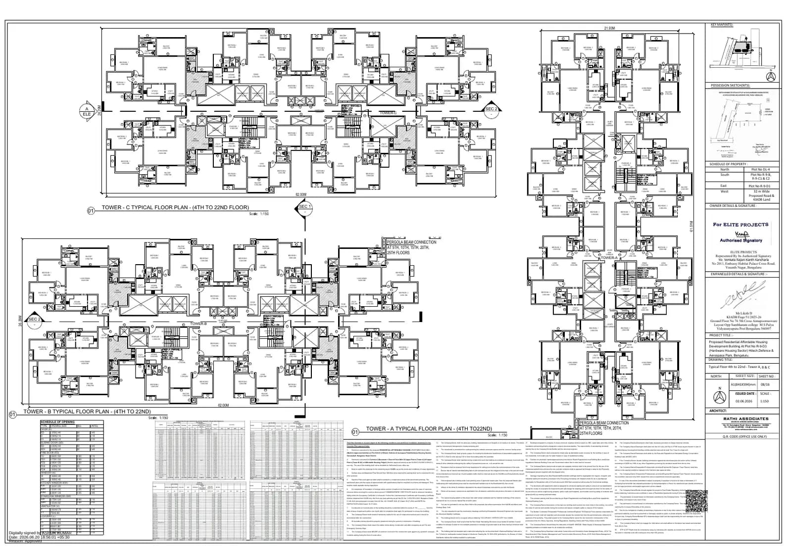 Assetz KVN Niwa & Neo: 8 Typical Floor Tower A B C.pdf (filed with Karnataka RERA)