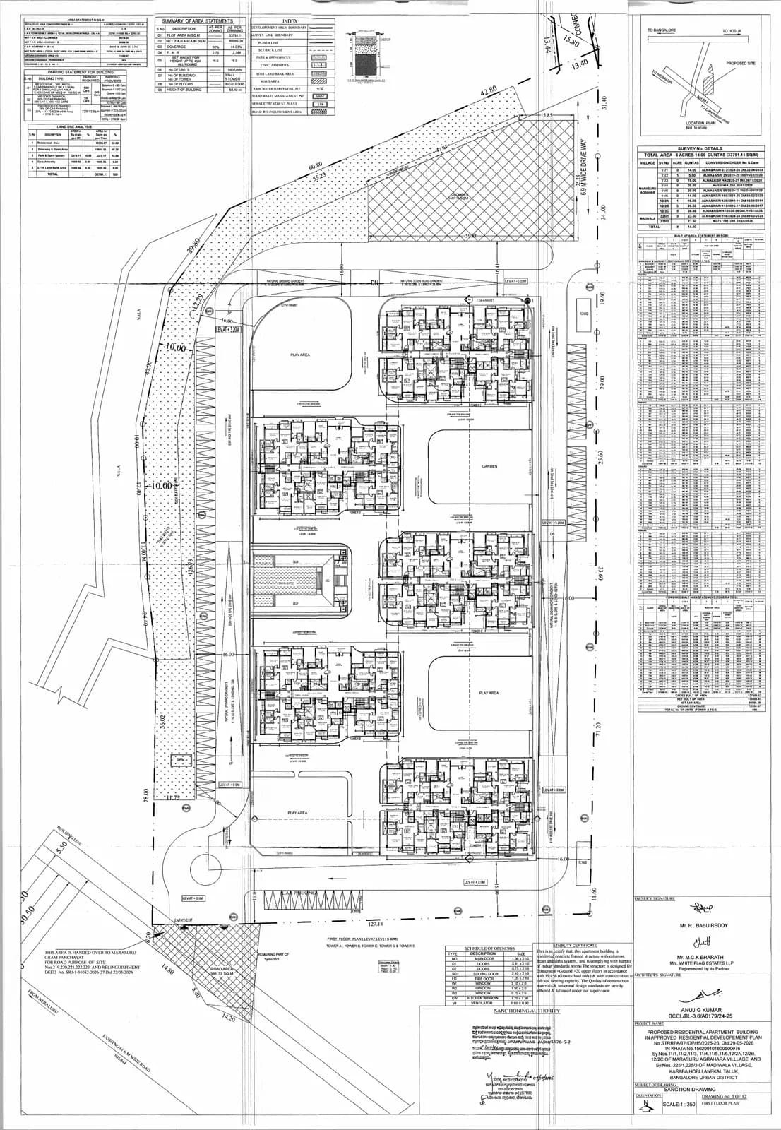 Signature Regal: FIRST FLOOR PLAN.pdf (filed with Karnataka RERA)