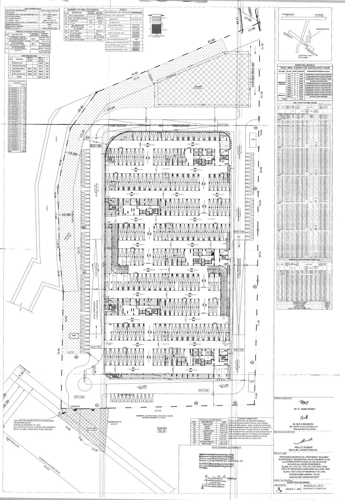 Signature Regal: Approved Building Plan (filed with Karnataka RERA)