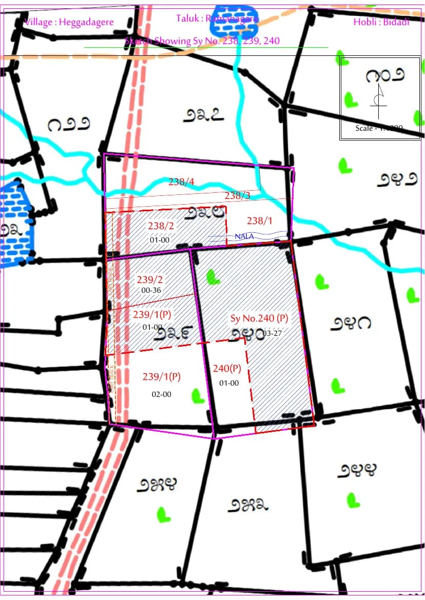 Life Springs By Vaishnodevi: Village Map demarcation.pdf (filed with Karnataka RERA)
