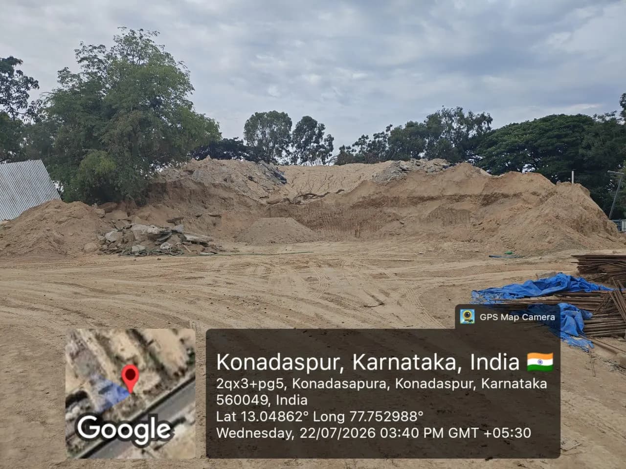 Boulevard at Godrej Woodscapes: Site photo filed with Karnataka RERA