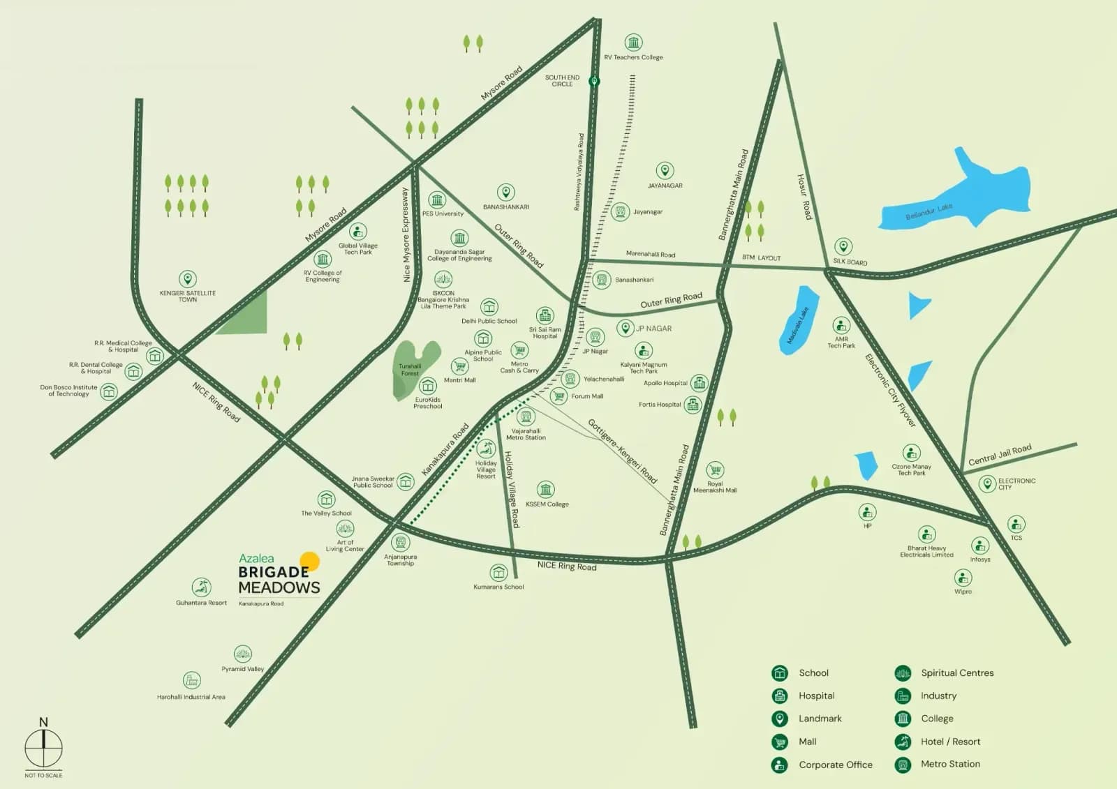 Azalea at Brigade Meadows: Neighbourhood location map
