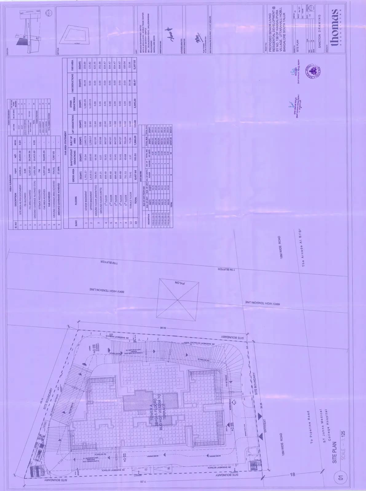 Azalea at Brigade Meadows: Approved Building Plan (filed with Karnataka RERA)