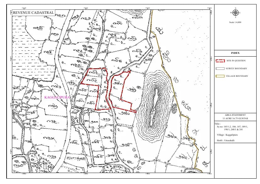 Aarohana Alterra: Village Map Demarcation.pdf (filed with Karnataka RERA)