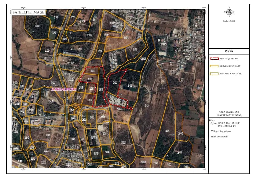 Aarohana Alterra: Satellite Map Demarcation.pdf (filed with Karnataka RERA)