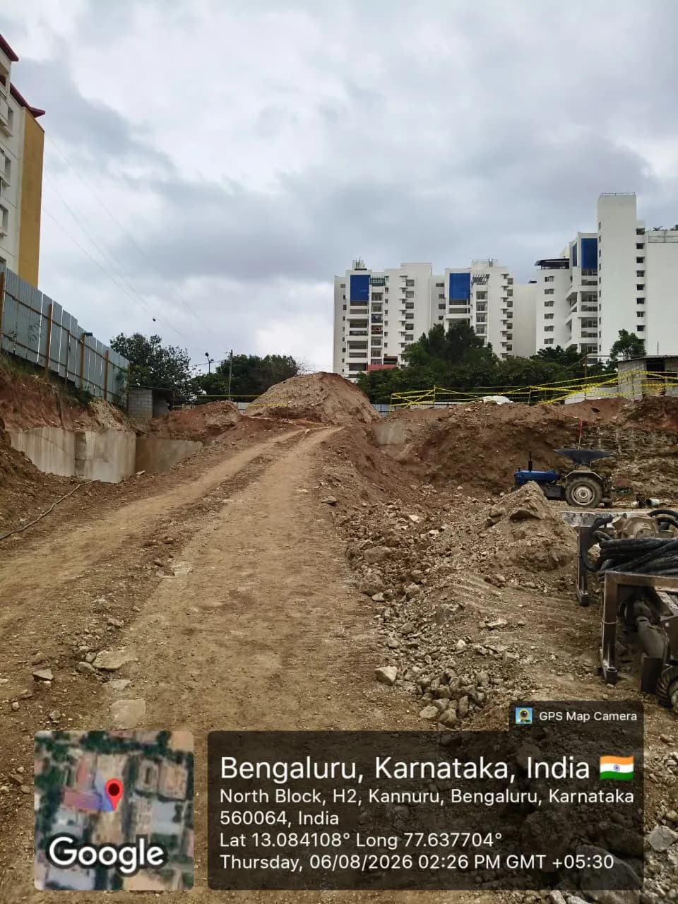 MLN Hights: Site photo filed with Karnataka RERA