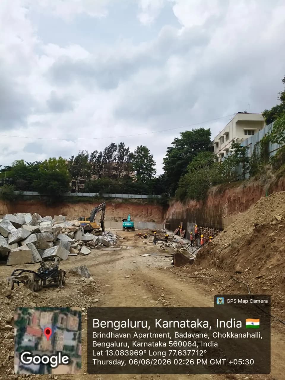 MLN Hights: Site photo filed with Karnataka RERA
