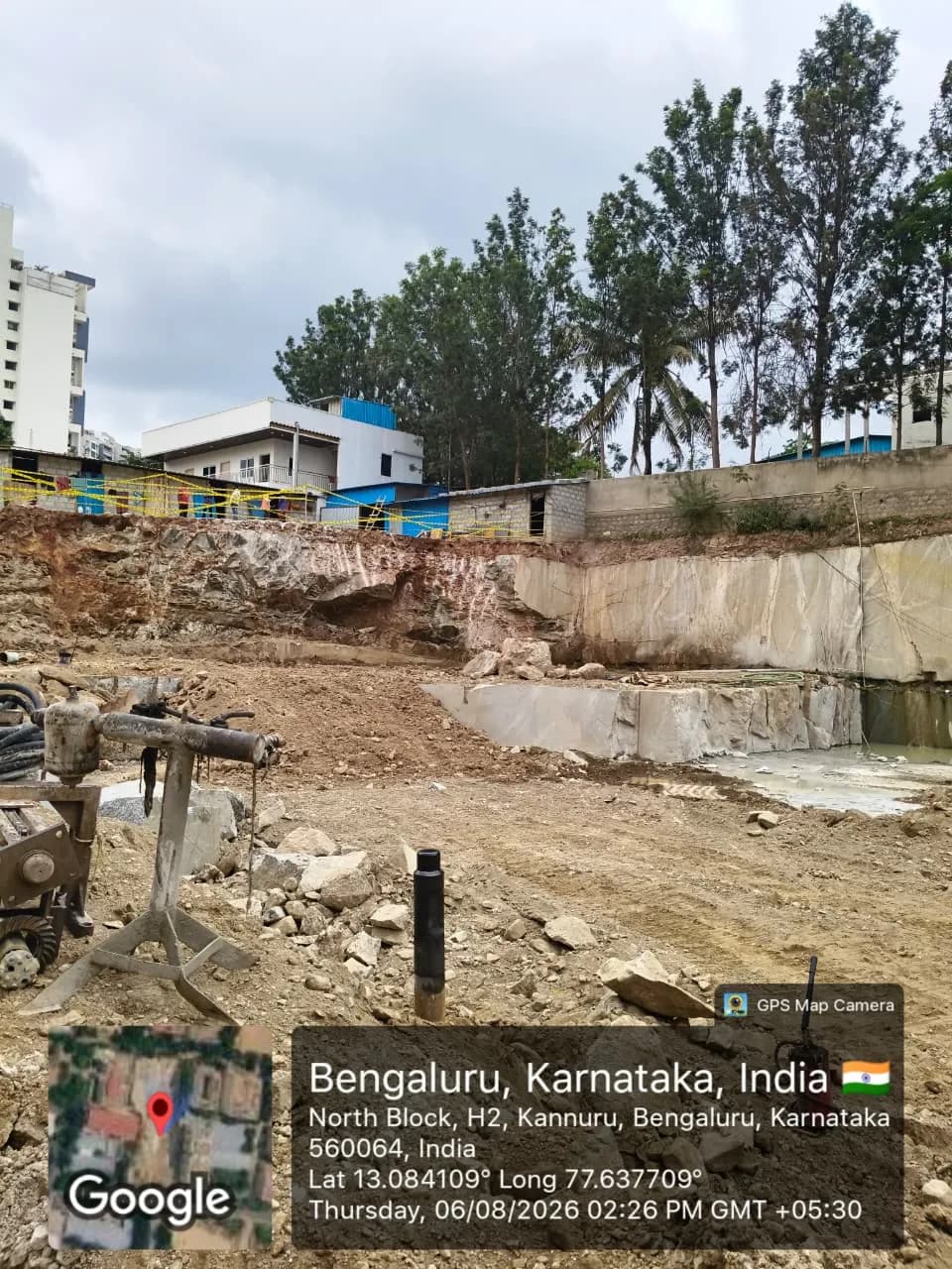 MLN Hights: Site photo filed with Karnataka RERA