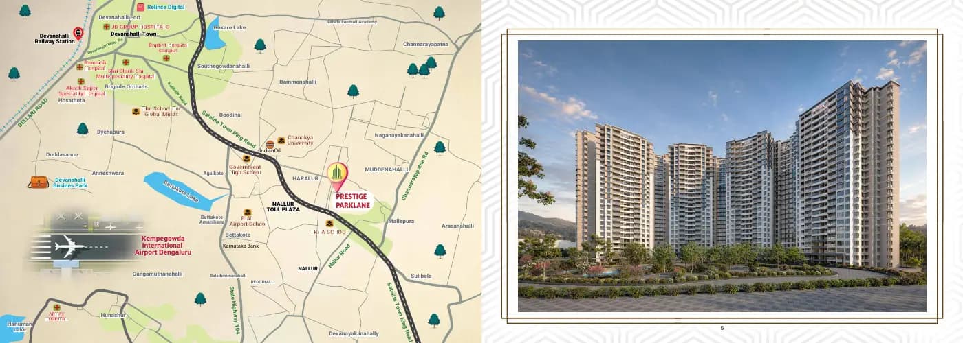 Prestige Parklane: Brochure, page 3 (filed with Karnataka RERA)