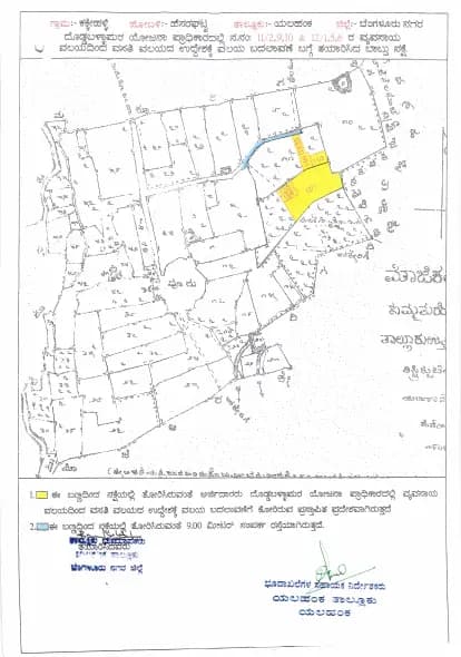 J V Green Valley: Village Map Demarcation.pdf (filed with Karnataka RERA)
